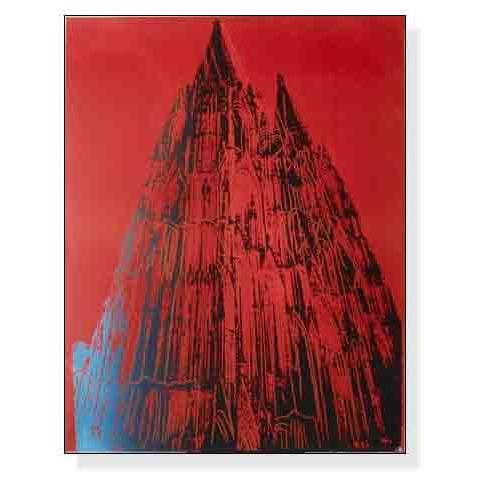 ポスター アート ケルン大聖堂（レッド）1985年（アンディ ウォーホル