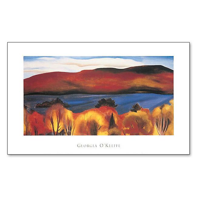 Lake George Autumn 1927(ジョージア オキーフ)額装済ポスター : az