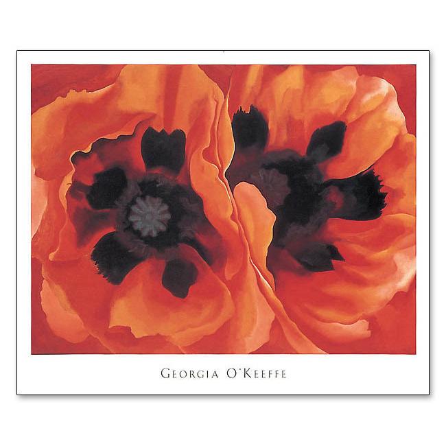 Oriental Poppies 1928(ジョージア オキーフ)額装済ポスター : az