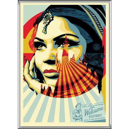Target Exceptions/Shepard Fairey 手書きサイン入り(オベイ)額装済 