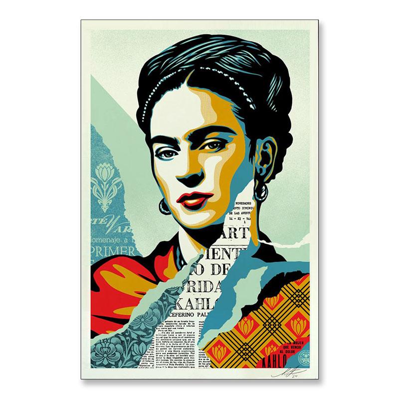 アートポスター オベイ The Woman Who Defeated Pain Frida Kahlo 
