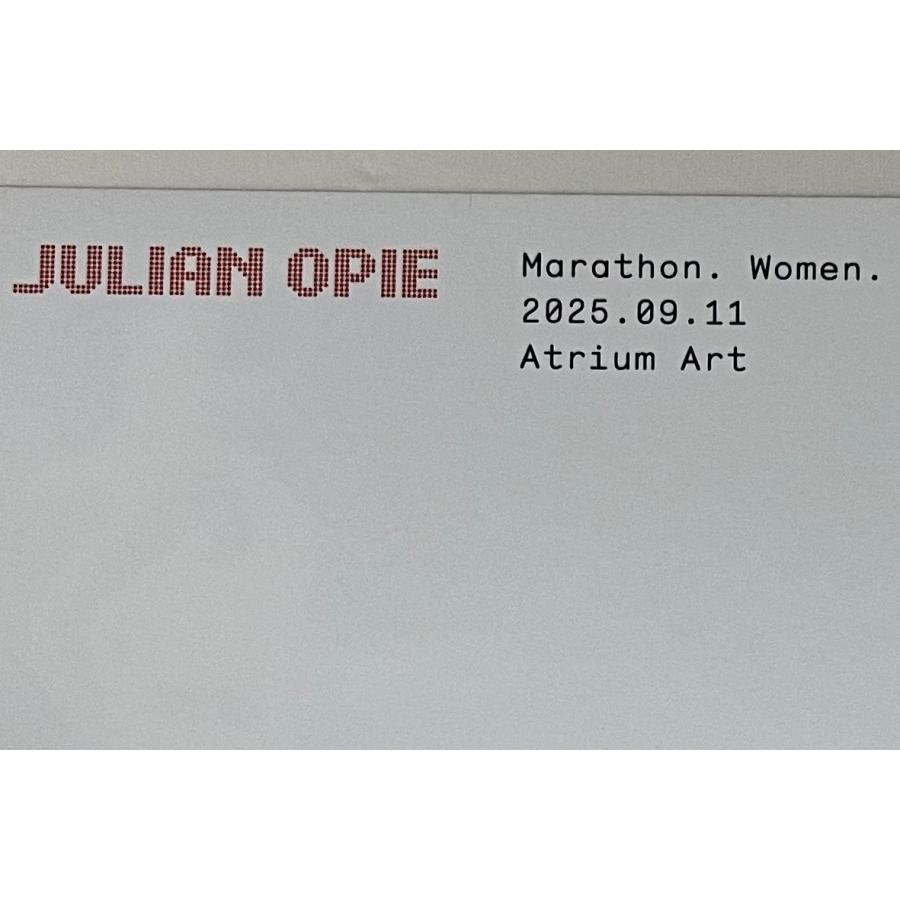 限定マット額装品/Julian Opie【Marathon Women 2025.09.11
