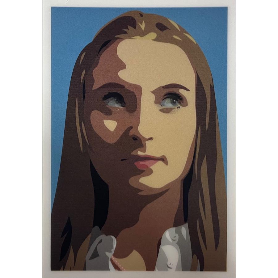 限定マット額装品/Elena rolling/ジュリアン・オピー 限定マット額装品/Julian Opie【Elena rolling her eyes】（ジュリアン