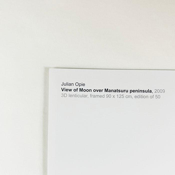 限定マット額装品/Julian Opie【View of Moon over Manatsuru