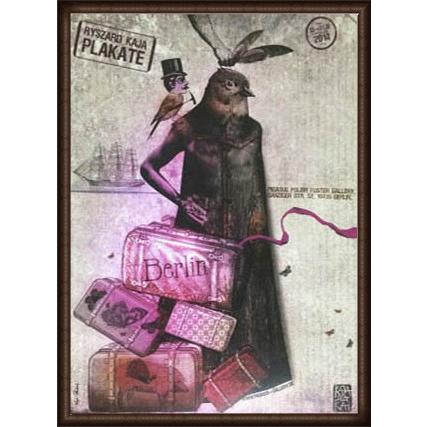 ポスター アート Berlin（カジャ レンカス） 額装品 ウッドハイグレードフレーム