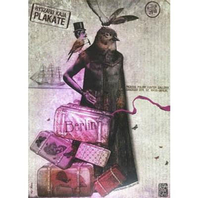 ポスター アート Berlin（カジャ レンカス） 額装品 ウッドハイグレードフレーム_2