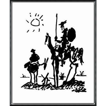 ピカソ　大判ポスター　アルミ額装 ドンキホーテ（パブロ ピカソ） 額装品 アルミ製ハイグレードフレーム