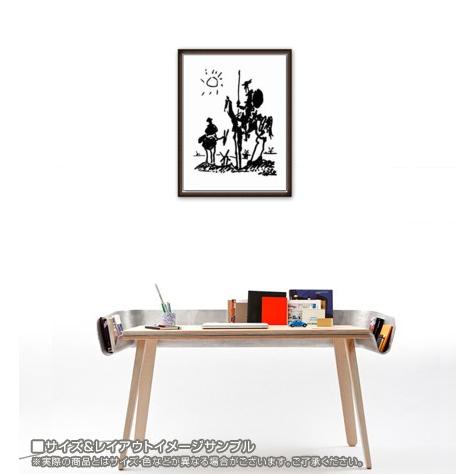 ピカソ ・ドンキホーテ ・額付き ドンキホーテ（パブロ ピカソ） 額装品 ウッドハイグレードフレーム