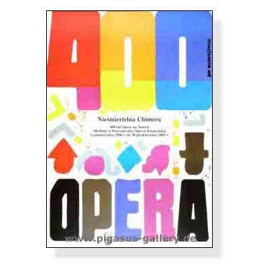 ポスター アート 400 Jahre Oper 2001年（ヤン ムウォドジェニェツ） 額装品 アルミ製ベーシックフレーム｜aziz｜03