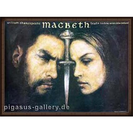 ポスター アート Macbeth（ヴィエスワフ グシェゴチュク） 額装品 ウッドハイグレードフレーム
