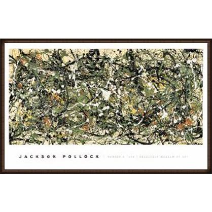 Number 8 1949（ジャクソン ポロック） 額装品 ウッドハイグレード 