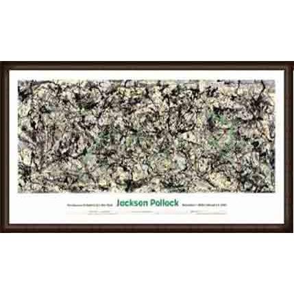 ポスター アート 魔王（ジャクソン ポロック） 額装品 ウッドハイ