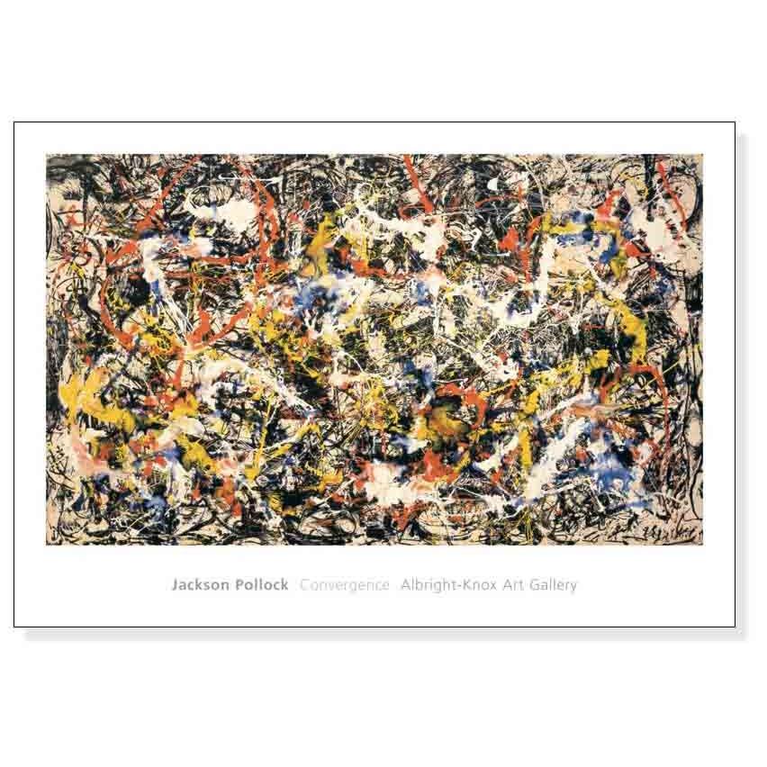 Convergence（ジャクソン ポロック） 額装品 アルミ製ハイグレード