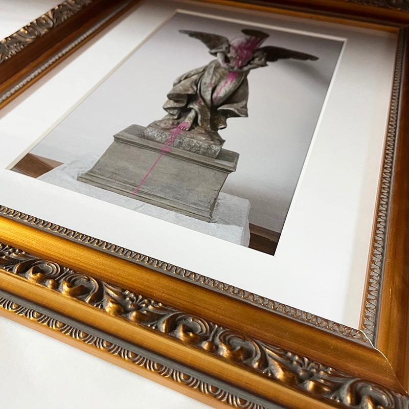 バンクシー/希少限定額装品/Angel sith Paint Prt（Banksy） : az