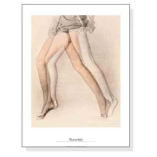 ポスター アート Legs、 New York、 1944（アーウィン ブルメンフェルド） 額装品 ウッドベーシックフレーム