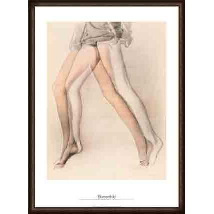 ポスター アート Legs、 New York、 1944（アーウィン ブルメンフェルド） 額装品 ウッドハイグレードフレーム