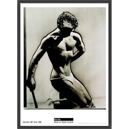 Male Figure Study 1933（マン レイ） 額装品 ウッドベーシック 