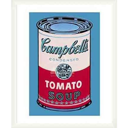 キャンベルスープ缶 (pink & red) 1965（アンディ ウォーホル） 額装品 
