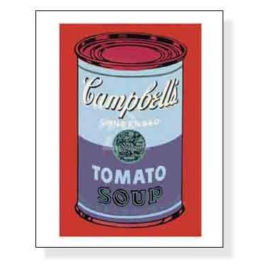 キャンベルスープ缶 (blue & purple) 1965（アンディ ウォーホル