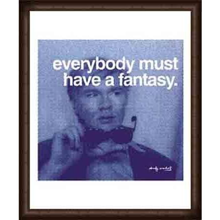 Everybody must have a fantasy（アンディ ウォーホル） 額装品 ウッドハイグレードフレーム
