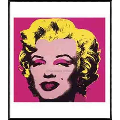 春のコレクション マリリンモンロー 1967 Hot Pink アンディ ウォーホル 額装品 アルミ製ハイグレードフレーム その他画材 アート用品 フレーム色 ブラック Www Ayacouture Co Uk