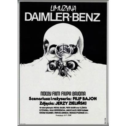 ポスター アート Limuzyna Daimler Benz Filip Bajon 1982（ヤクプ エロル） 額装品 アルミ製ハイグレードフレーム