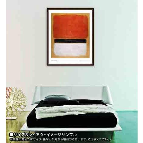 Untitled (Red Black White on Yellow) 1955（マーク ロスコ） 額装品 ウッドハイグレードフレーム_1