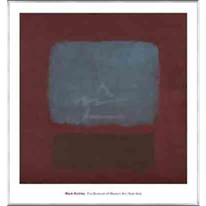 No. 37/No. 19 (Slate Blue and Brown on Plum) 1958（マーク ロスコ） 額装品 アルミ製ベーシックフレーム
