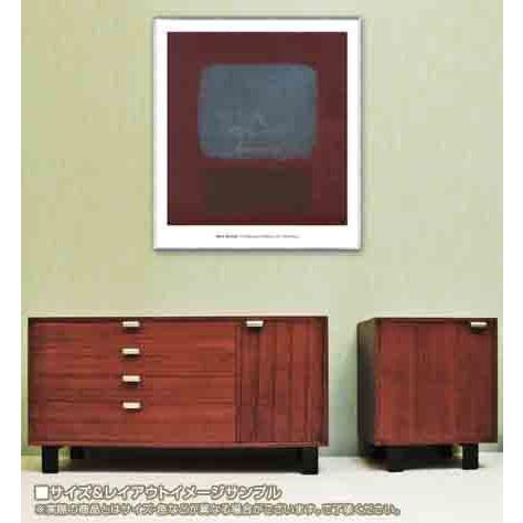 No. 37/No. 19 (Slate Blue and Brown on Plum) 1958（マーク ロスコ） 額装品 アルミ製ベーシックフレーム_1