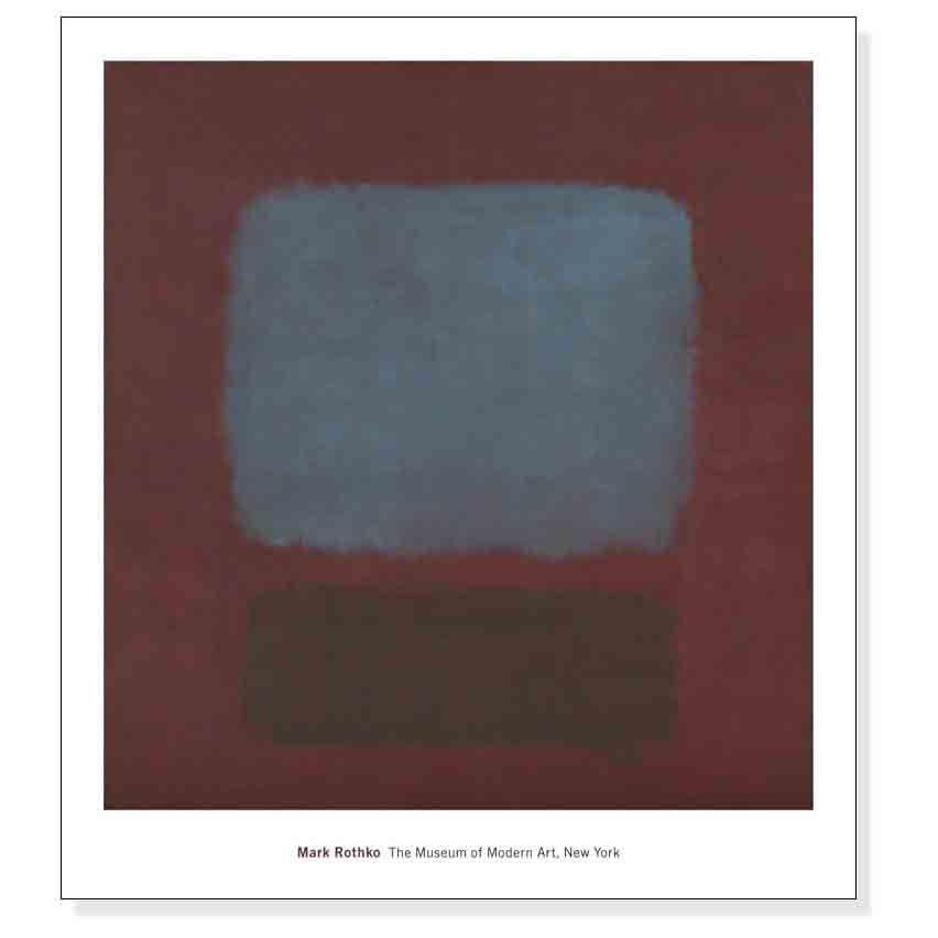 No. 37/No. 19 (Slate Blue and Brown on Plum) 1958（マーク ロスコ） 額装品 アルミ製ベーシックフレーム_2