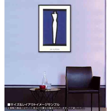 ポスター アート ブルー 2（黒田 アキ） 額装品 アルミ製ハイグレードフレーム_1