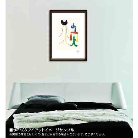 ポスター アート Parler seul（ジョアン ミロ） 額装品 ウッドハイ