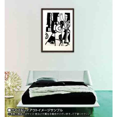 ポスター アート Jazz（レジェ） 額装品 ウッドハイグレードフレーム_1
