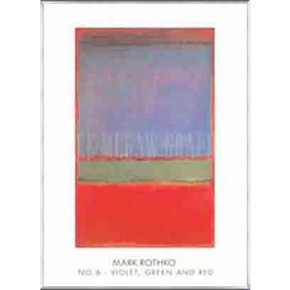 No.6(Violet Green and Red)1951（マーク ロスコ） 額装品 アルミ製ベーシックフレーム :r902-AB:azポスター -  通販 - Yahoo!ショッピング