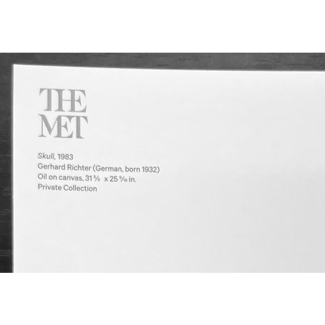 限定マット額装品/ゲルハルト・リヒター/Skull 1983 : azポスター