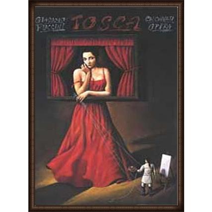 ポスター アート Tosca（ラファル オルビンスキ） 額装品 ウッドハイグレードフレーム