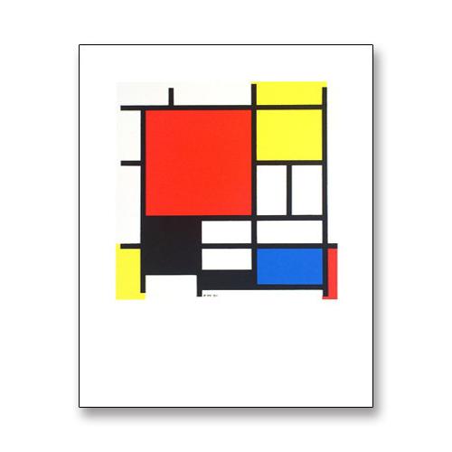 Composition with Red Blue Black and Yellow（ピエト モンドリアン） 額装品 ウッドベーシックフレーム