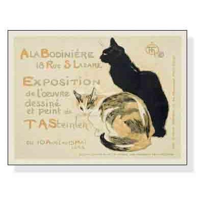 ポスター アート A la Bodiniere/Exposition Steinlen（テオフィル アレクサンドル スタンラン） 額装品 ウッドベーシックフレーム_2