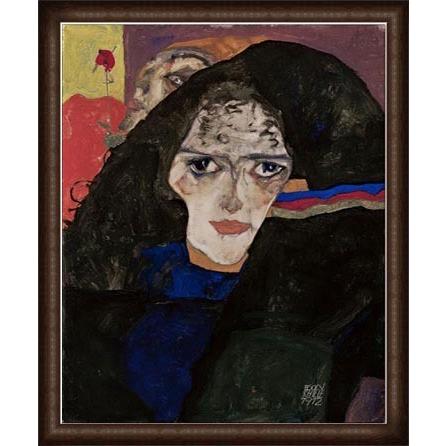 Mourning Woman（エゴン シーレ） 額装品
