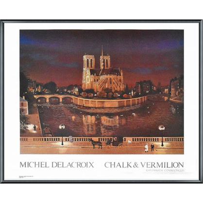 ノートルダム寺院（ミッシェル ドラクロア） 額装品 アルミ製