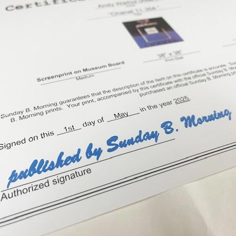 Sunday B Morning Chanel 限定2000枚 証明書付（アンディ