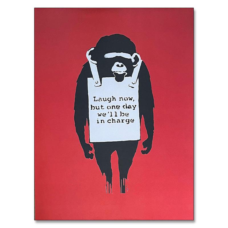 額装品/Laugh now/バンクシー/アート/インテリア/貴重 : az