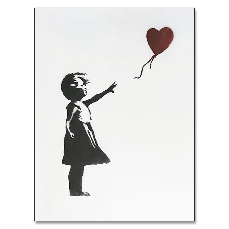 額装品/少女と風船/BalloonGirl/バンクシー/アート/インテリア/貴重