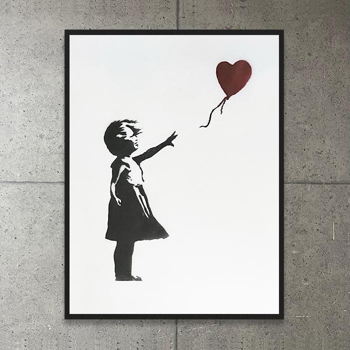 額装品/少女と風船/BalloonGirl/バンクシー/アート/インテリア/貴重 額装品/少女と風船/BalloonGirl/バンクシー/アート/インテリア/貴重