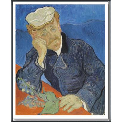Dr Paul Gachet 1890（フィンセント ファン ゴッホ） 額装品 アルミ製