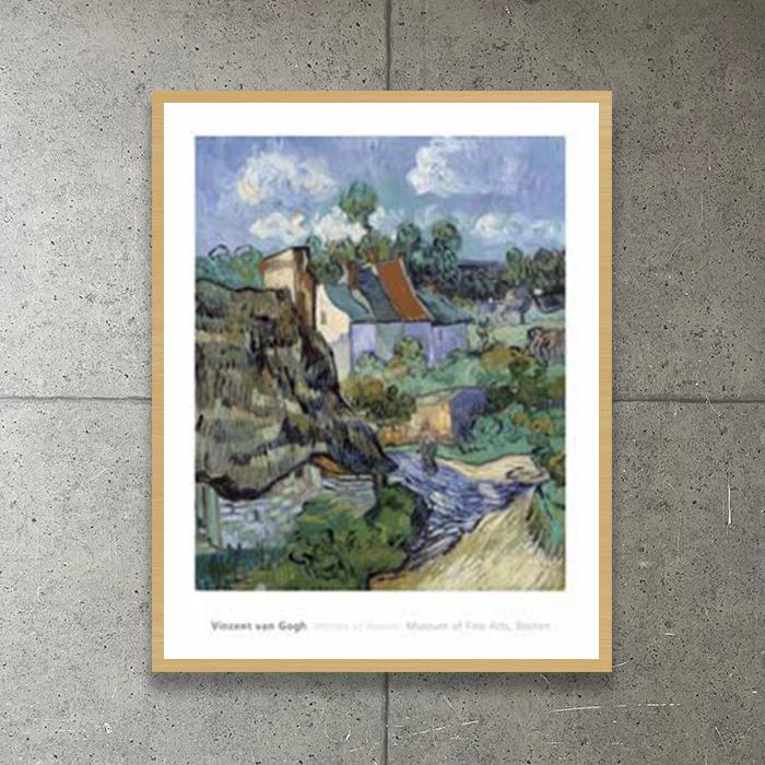 額装品/オーヴェールの家々/フィンセント ファン ゴッホ/ポスター/インテリア 額装品/オーヴェールの家々/フィンセント ファン ゴッホ/ポスター