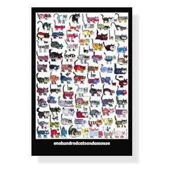 ポスター アート 100 Cats and a Mouse