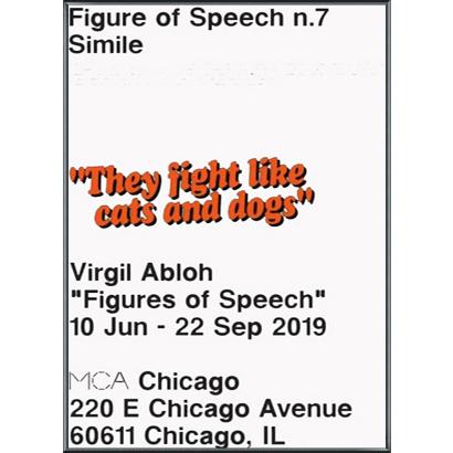 Figures of Speech n.7（ヴァージル アブロー） 額装品 アルミ製