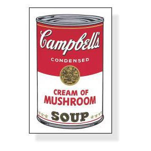 Campbell Soup I Cream of Mushroom 1968（アンディ ウォーホル） 額装品 アルミ製ベーシックフレーム｜aziz｜03