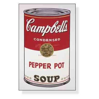 ポスター アート Campbell s Soup I Pepper Pot 1968（アンディ ウォーホル） 額装品 アルミ製ベーシックフレーム_2